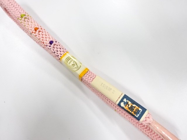 未使用品　正絹　手組帯締め